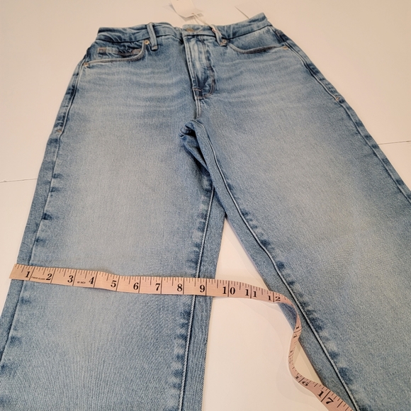 Good American High-Rise Mom Jean Size 0/25 NWT! Style GM235T Indigo - Picture 9 of 15
